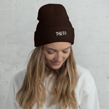 Load image into Gallery viewer, THR33 Cuffed Beanie